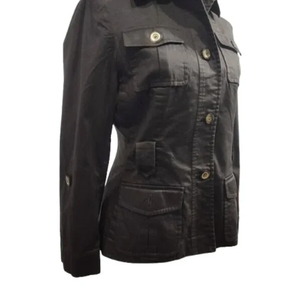 Antonio Melani Lightweight Pocket Jacket Brown Women's Size 4 - Picture 4 of 11